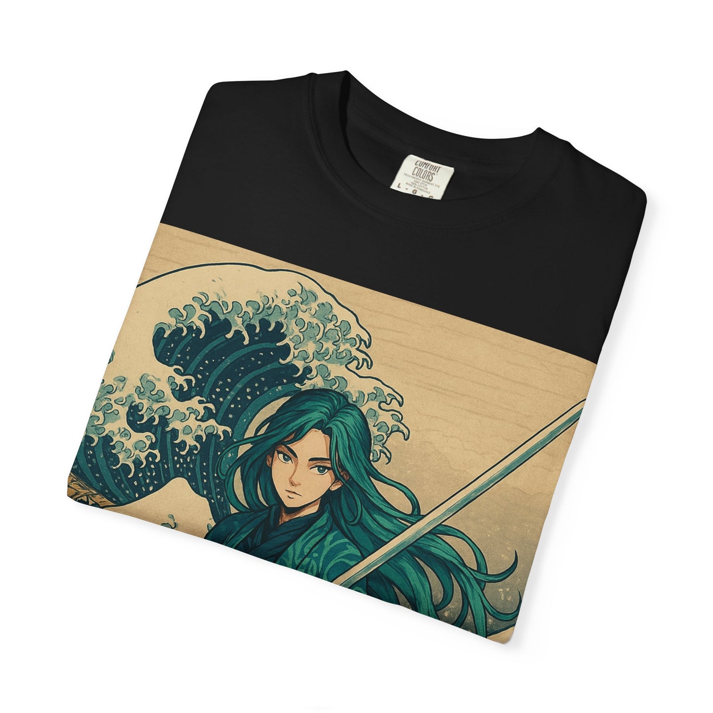Warrior Wave T-shirt, Unisex Graphic Tee, Vintage Style Shirt, Casual Wear, Anime/Pop Culture Gift, Beach Vibes