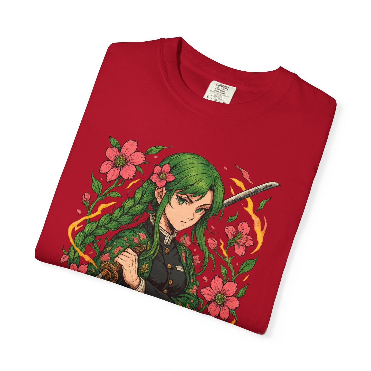 Anime-Inspired Floral T-Shirt | Unisex Graphic Tee for Fans, Perfect Gift for Birthdays, Cosplay, Casual Wear, and Anime Conventions