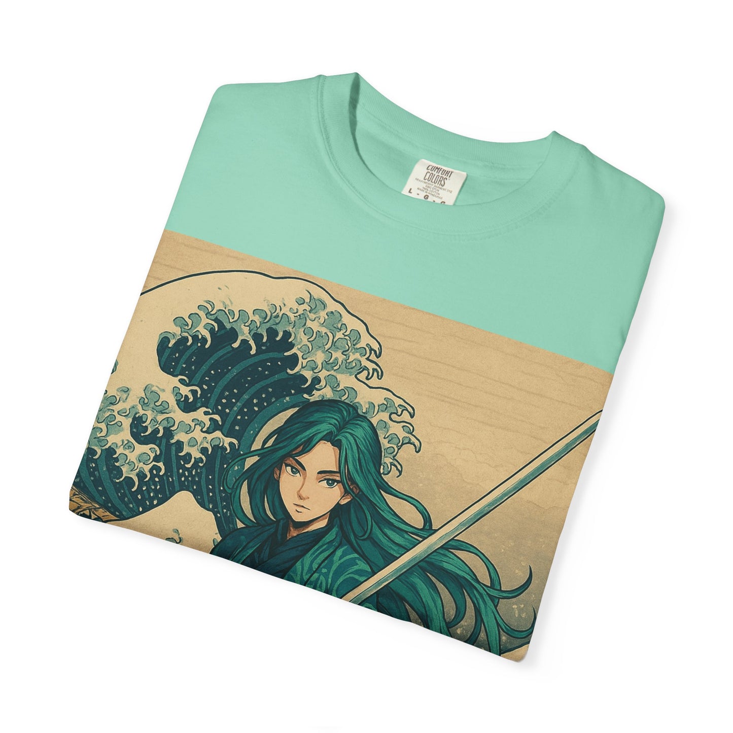 Warrior Wave T-shirt, Unisex Graphic Tee, Vintage Style Shirt, Casual Wear, Anime/Pop Culture Gift, Beach Vibes