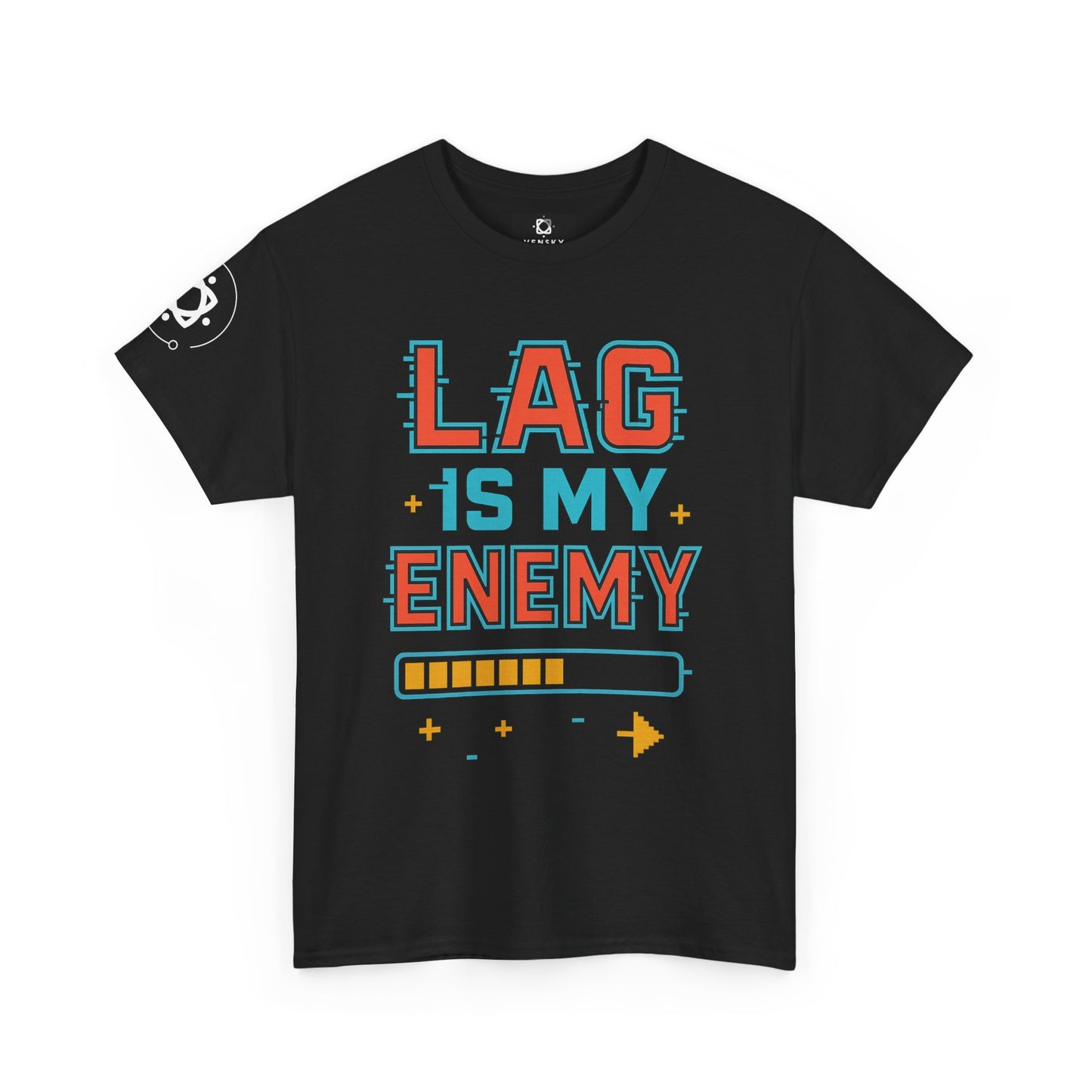 Unisex Heavy Cotton Tee - "Lag Is My Enemy" Gaming T-Shirt
