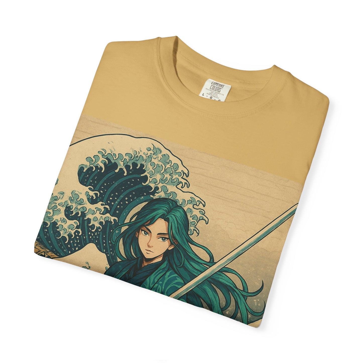 Warrior Wave T-shirt, Unisex Graphic Tee, Vintage Style Shirt, Casual Wear, Anime/Pop Culture Gift, Beach Vibes