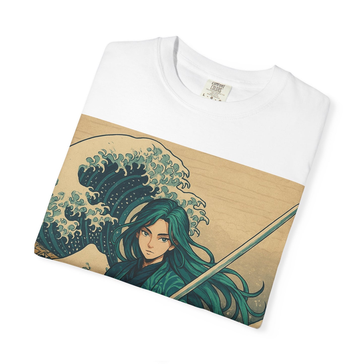 Warrior Wave T-shirt, Unisex Graphic Tee, Vintage Style Shirt, Casual Wear, Anime/Pop Culture Gift, Beach Vibes