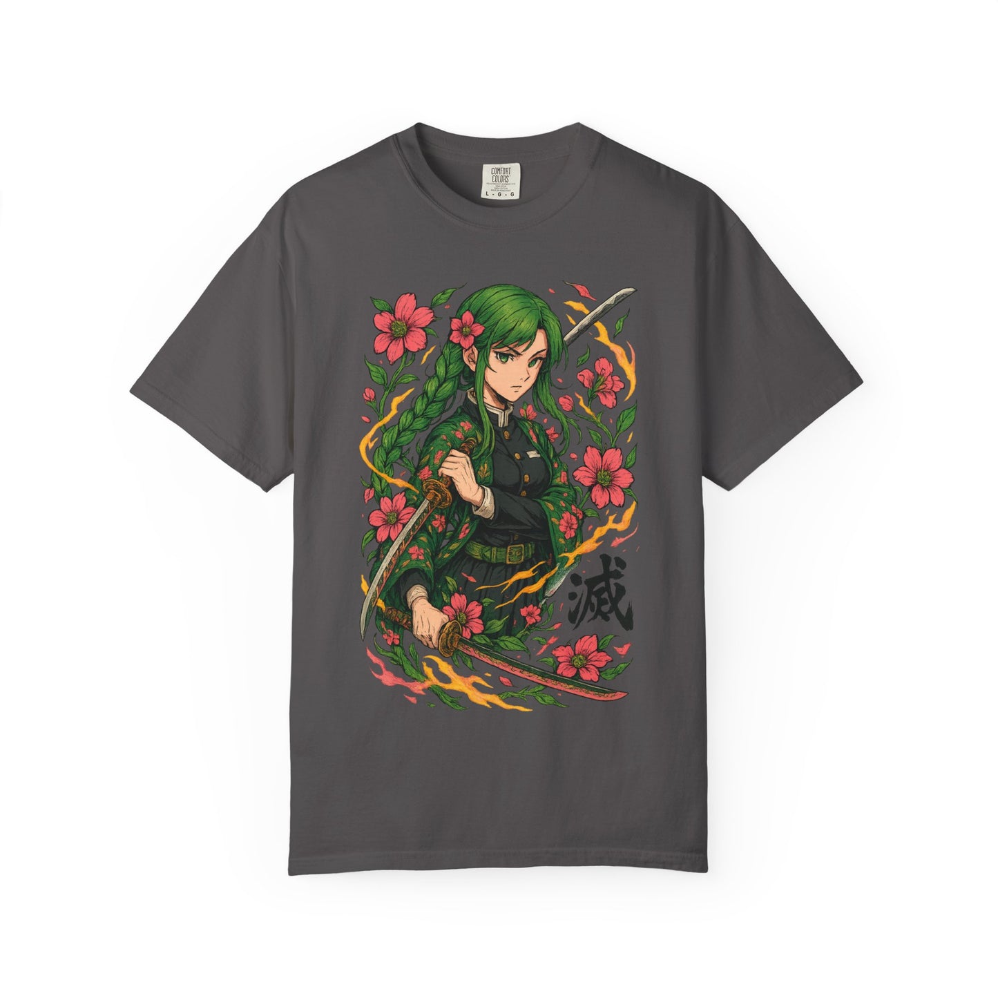 Anime-Inspired Floral T-Shirt | Unisex Graphic Tee for Fans, Perfect Gift for Birthdays, Cosplay, Casual Wear, and Anime Conventions