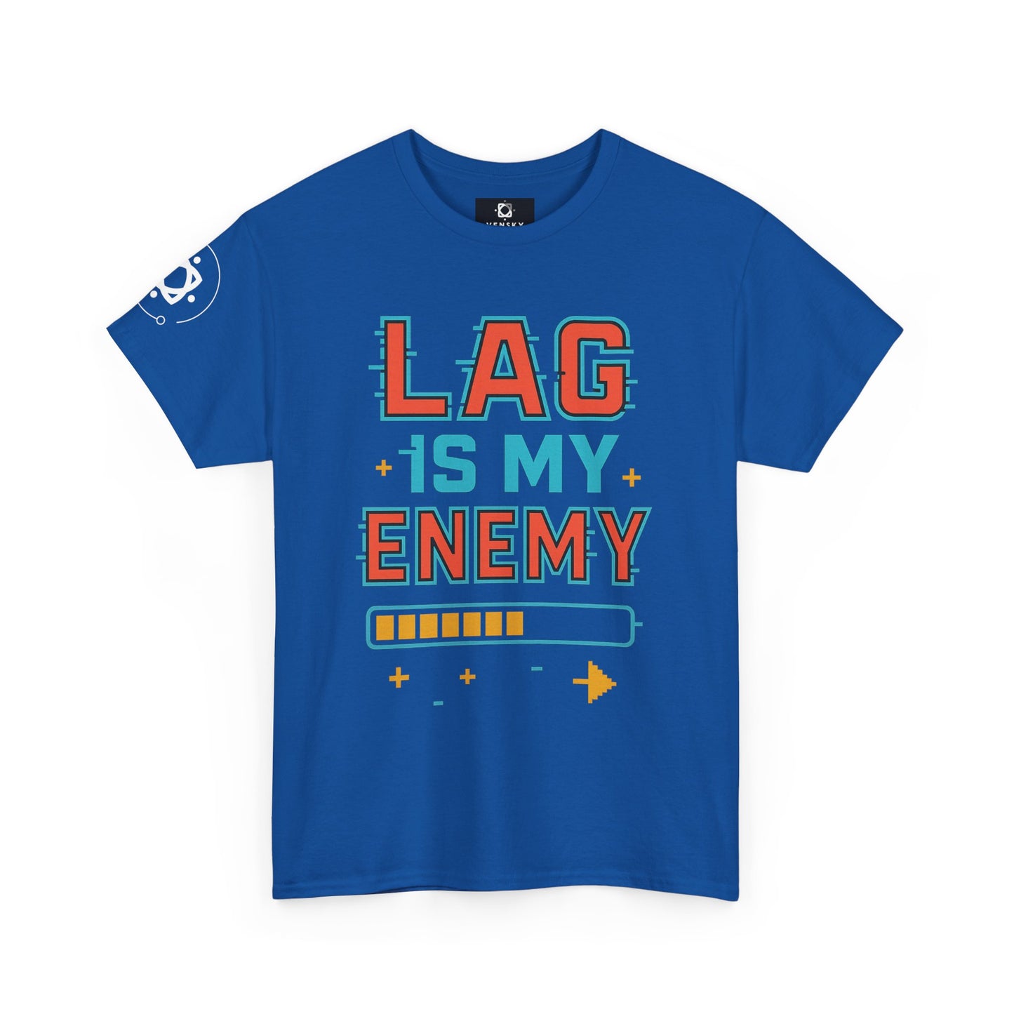 Unisex Heavy Cotton Tee - "Lag Is My Enemy" Gaming T-Shirt