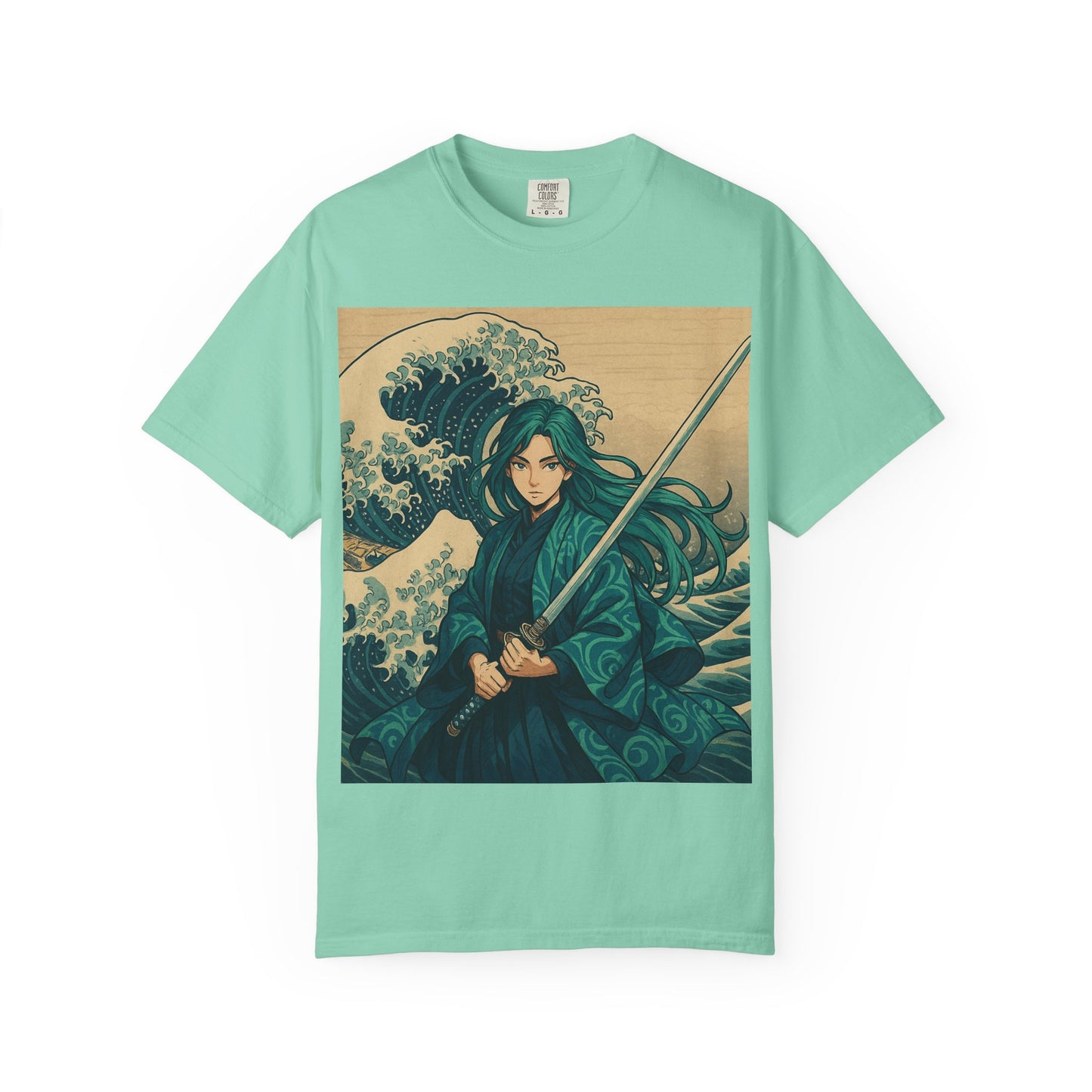 Warrior Wave T-shirt, Unisex Graphic Tee, Vintage Style Shirt, Casual Wear, Anime/Pop Culture Gift, Beach Vibes
