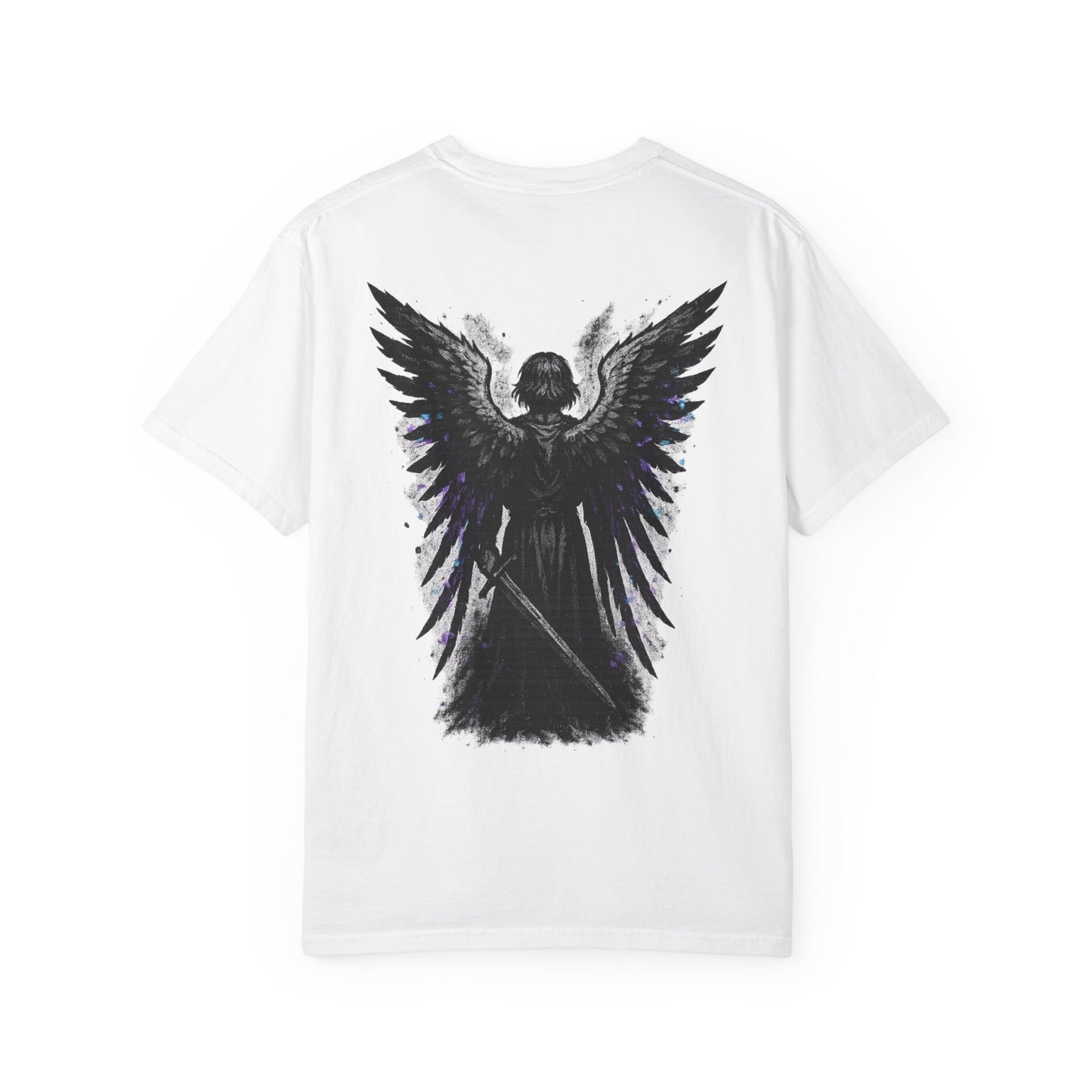 Game Over Unisex Garment-Dyed T-Shirt - Angel Design for Gamers & Anime Fans