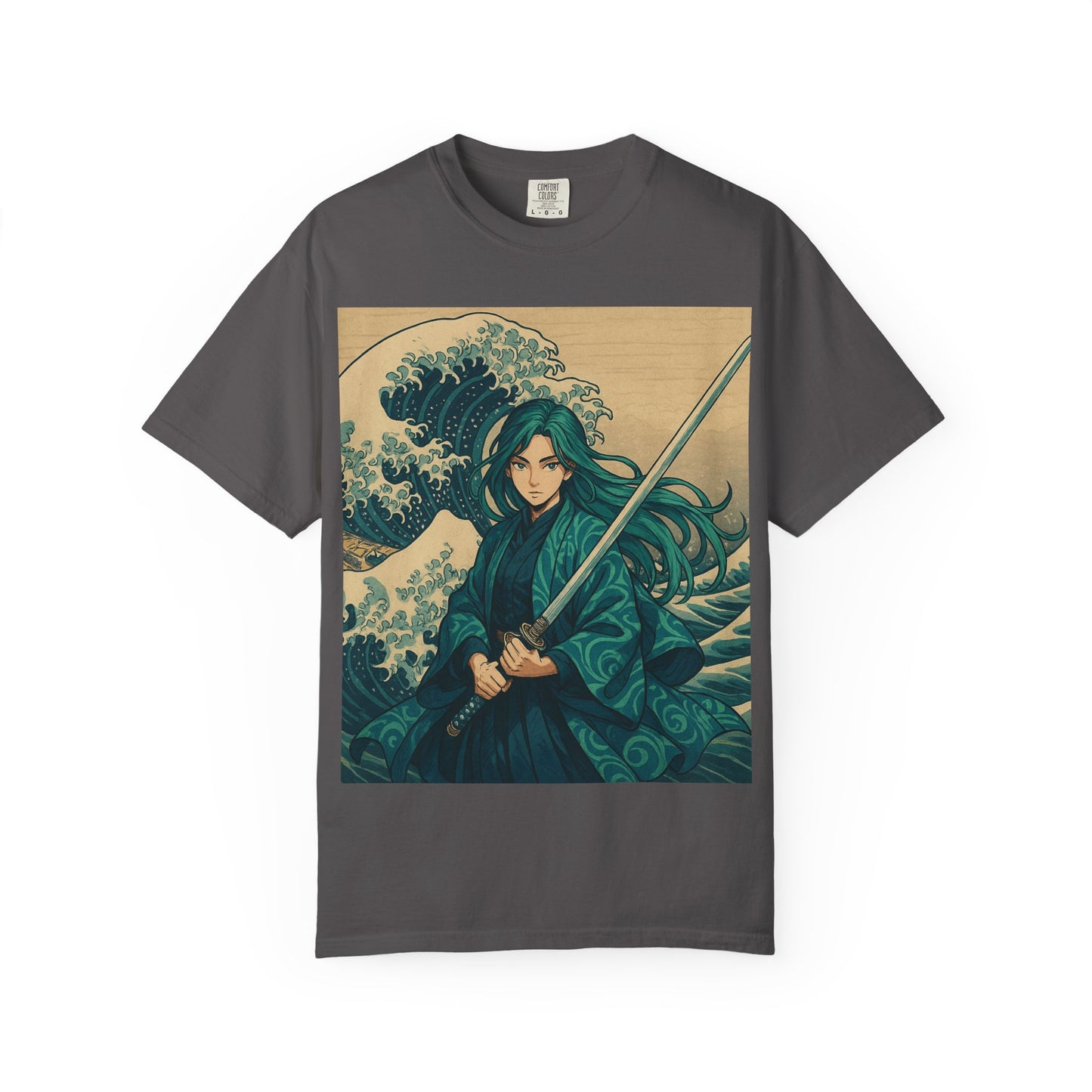 Warrior Wave T-shirt, Unisex Graphic Tee, Vintage Style Shirt, Casual Wear, Anime/Pop Culture Gift, Beach Vibes