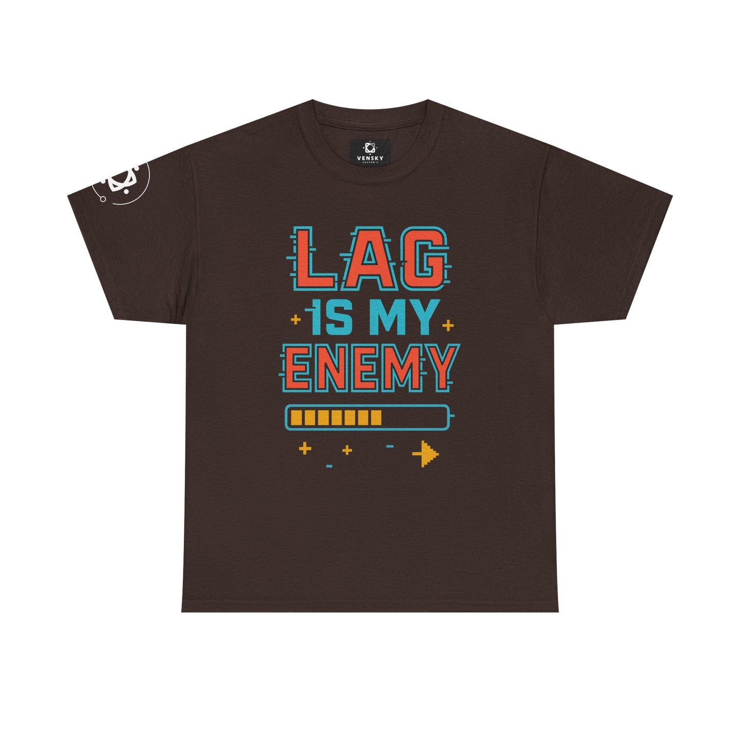 Unisex Heavy Cotton Tee - "Lag Is My Enemy" Gaming T-Shirt