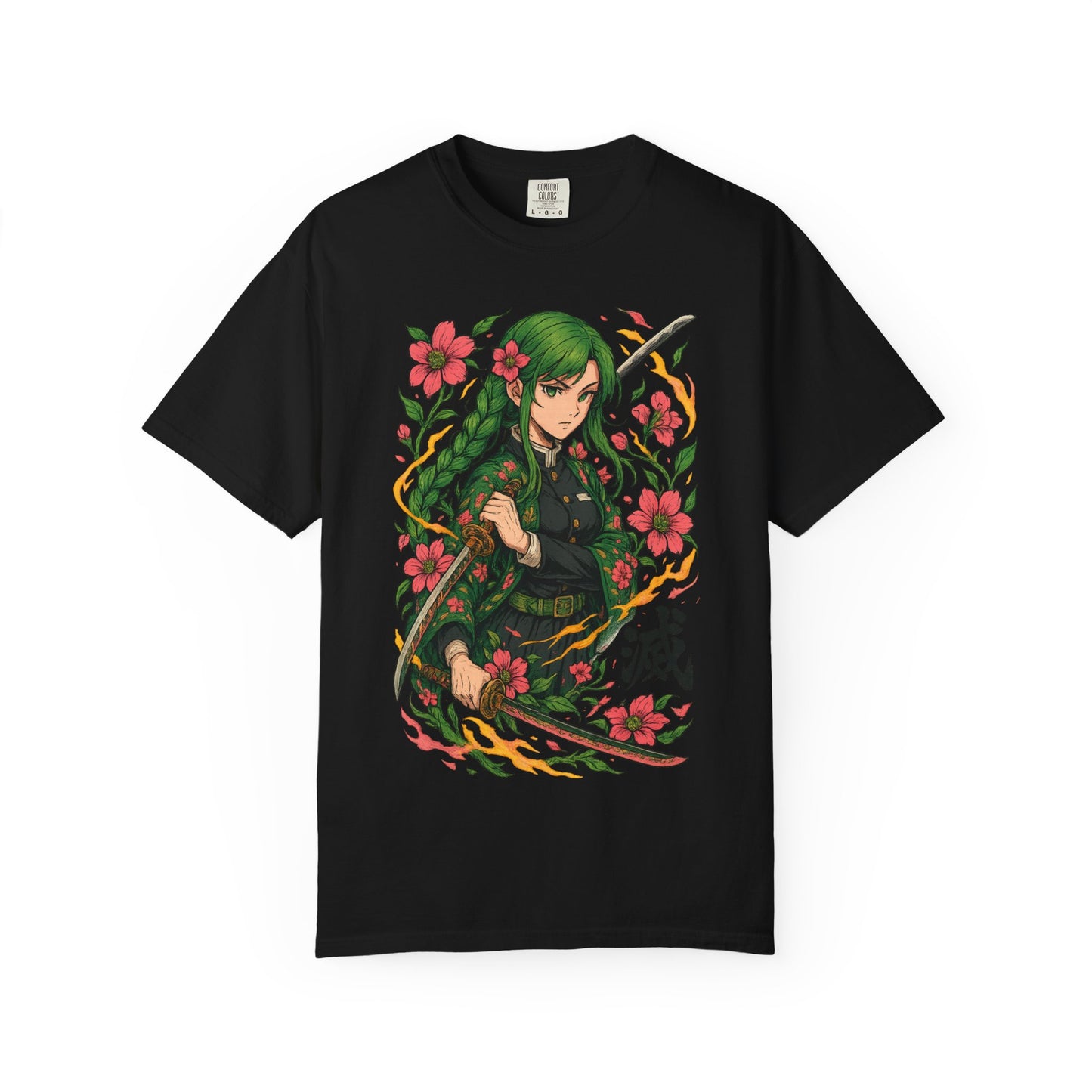 Anime-Inspired Floral T-Shirt | Unisex Graphic Tee for Fans, Perfect Gift for Birthdays, Cosplay, Casual Wear, and Anime Conventions