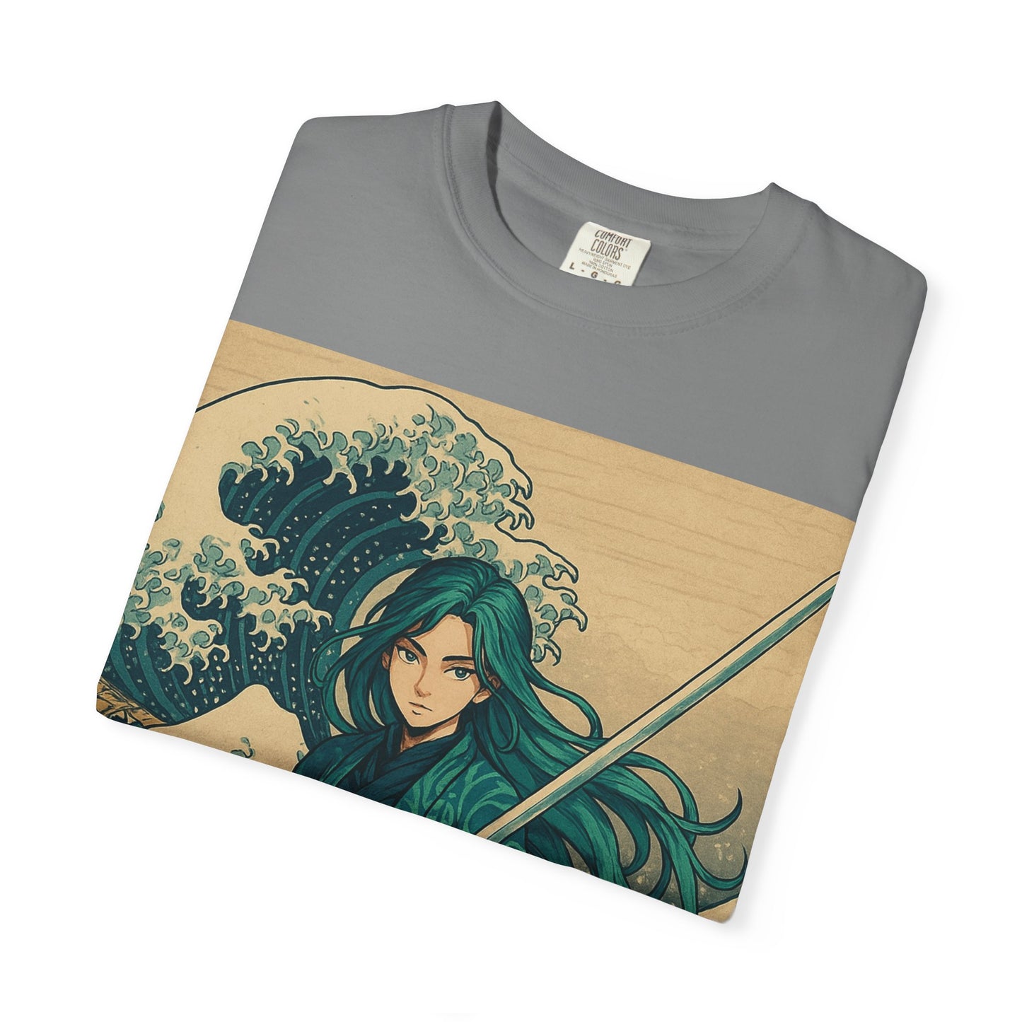 Warrior Wave T-shirt, Unisex Graphic Tee, Vintage Style Shirt, Casual Wear, Anime/Pop Culture Gift, Beach Vibes