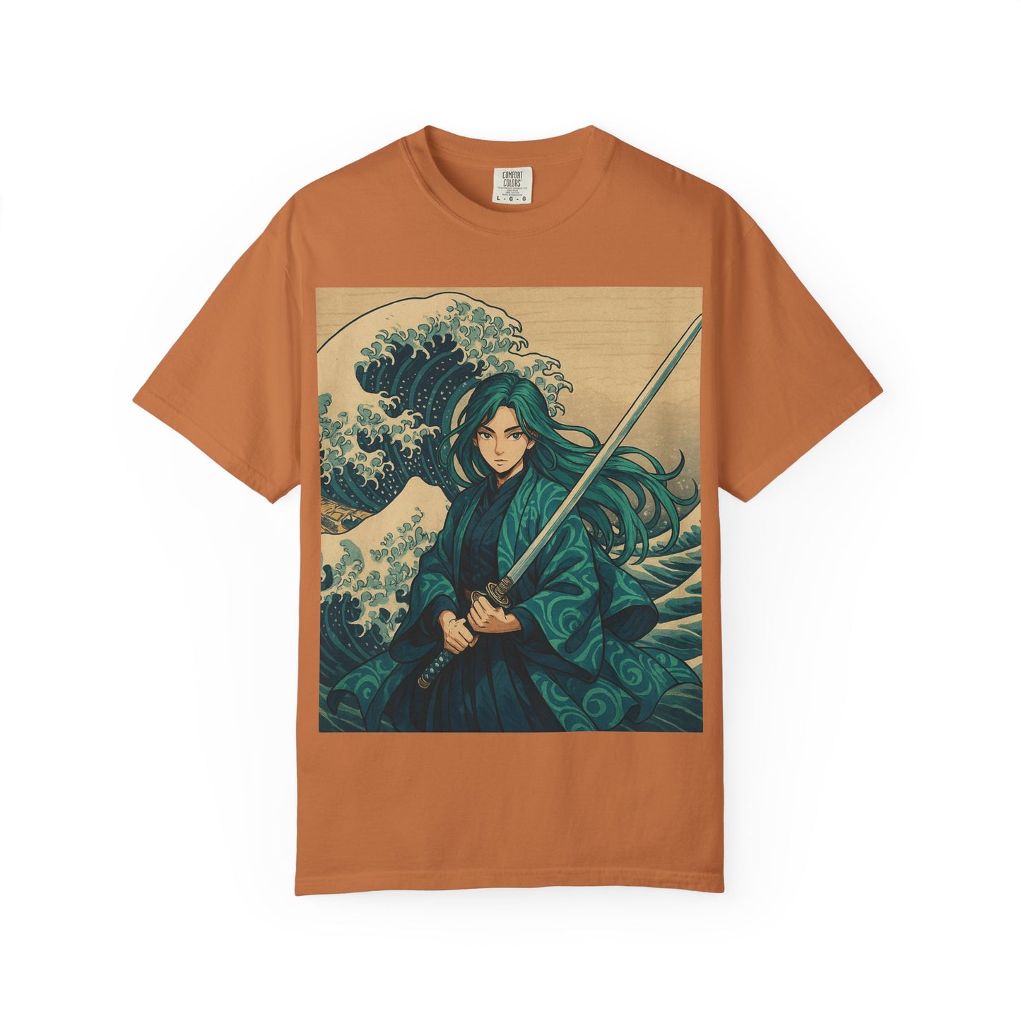 Warrior Wave T-shirt, Unisex Graphic Tee, Vintage Style Shirt, Casual Wear, Anime/Pop Culture Gift, Beach Vibes