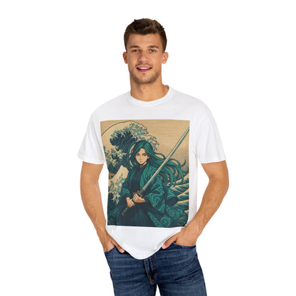 Warrior Wave T-shirt, Unisex Graphic Tee, Vintage Style Shirt, Casual Wear, Anime/Pop Culture Gift, Beach Vibes