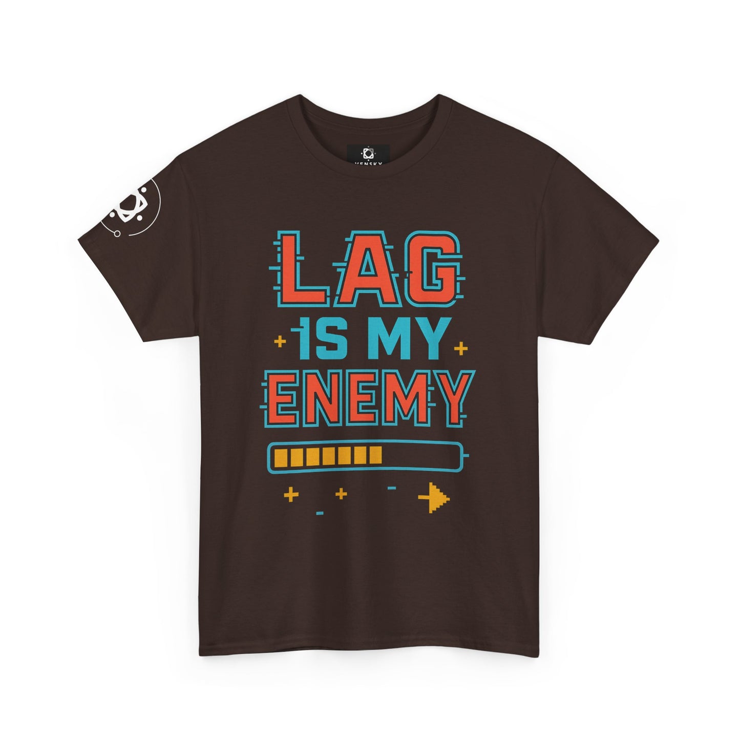 Unisex Heavy Cotton Tee - "Lag Is My Enemy" Gaming T-Shirt