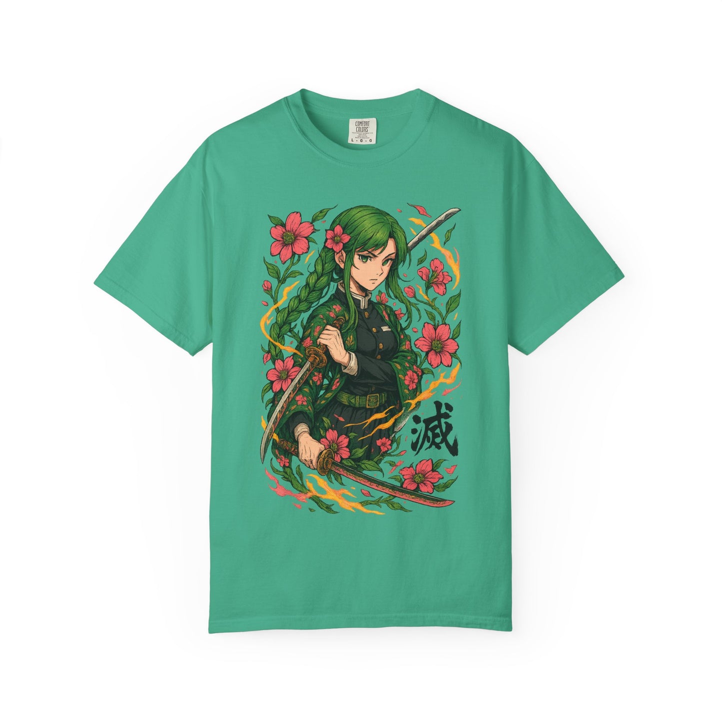 Anime-Inspired Floral T-Shirt | Unisex Graphic Tee for Fans, Perfect Gift for Birthdays, Cosplay, Casual Wear, and Anime Conventions