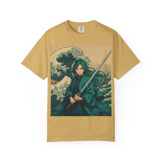 Warrior Wave T-shirt, Unisex Graphic Tee, Vintage Style Shirt, Casual Wear, Anime/Pop Culture Gift, Beach Vibes