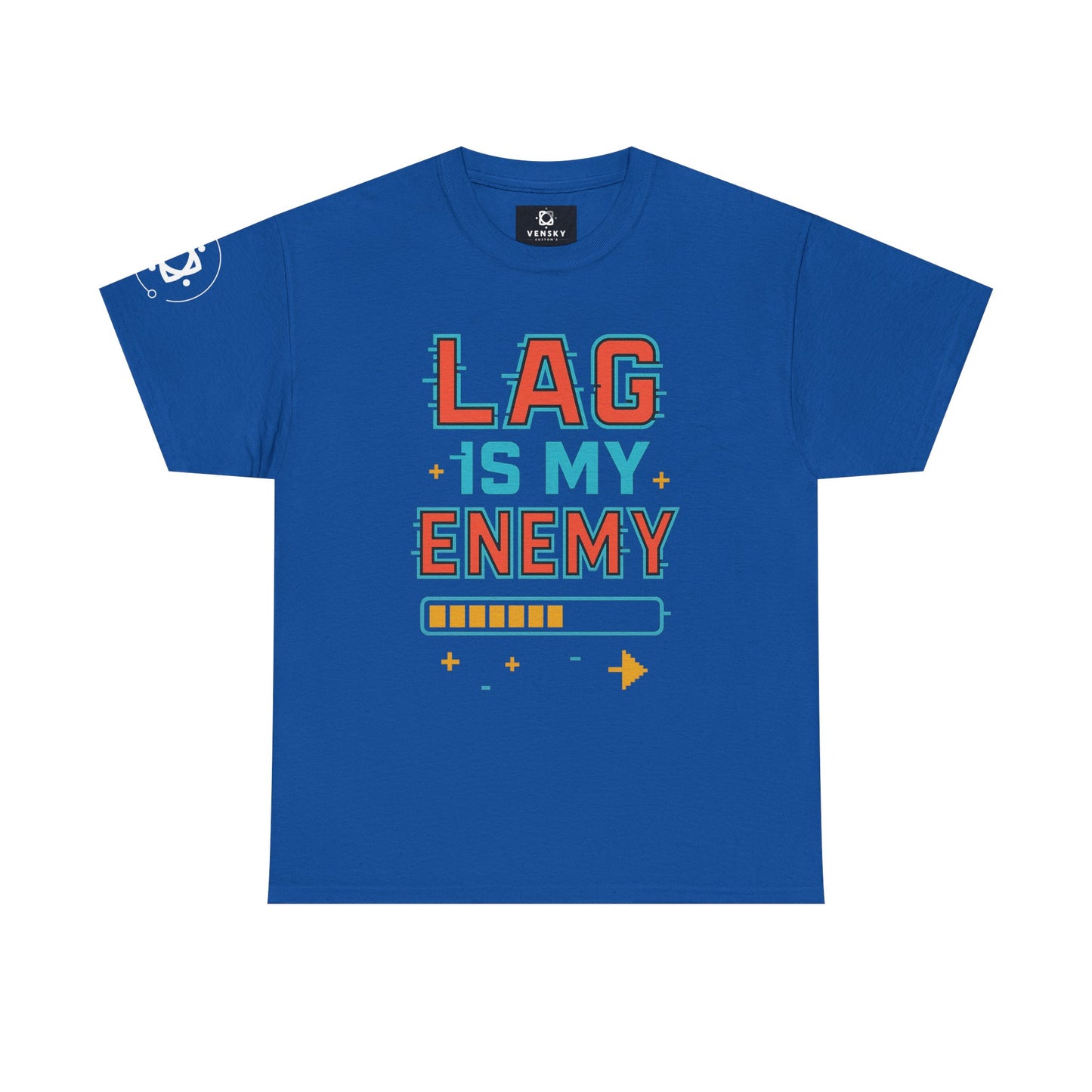 Unisex Heavy Cotton Tee - "Lag Is My Enemy" Gaming T-Shirt