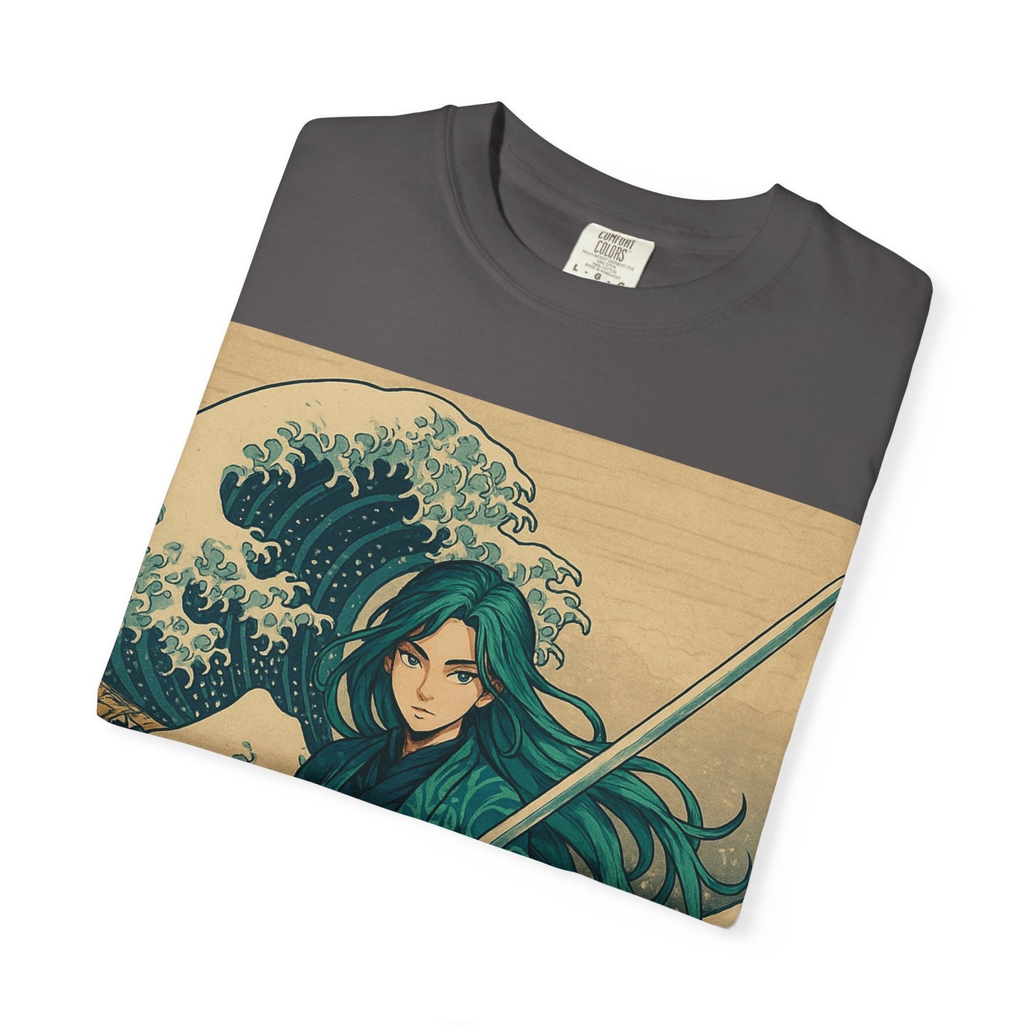 Warrior Wave T-shirt, Unisex Graphic Tee, Vintage Style Shirt, Casual Wear, Anime/Pop Culture Gift, Beach Vibes