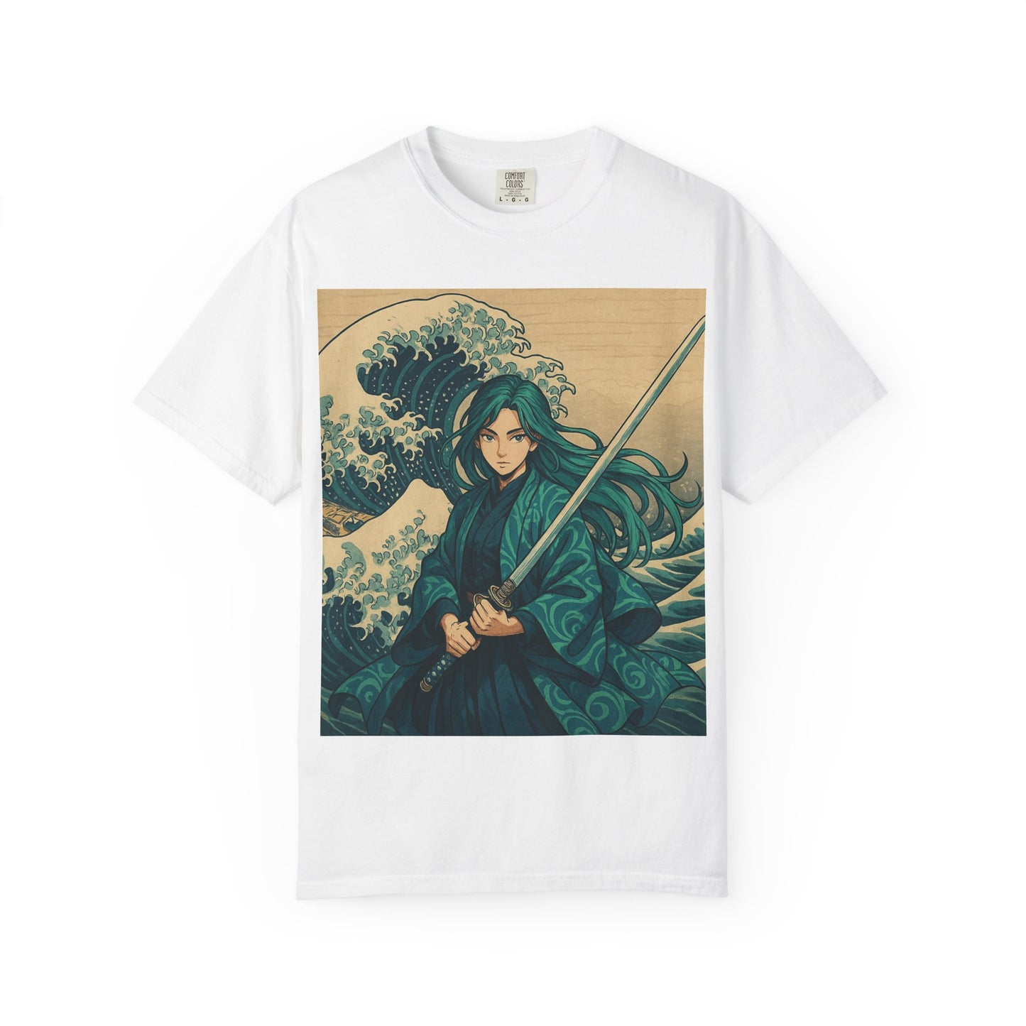 Warrior Wave T-shirt, Unisex Graphic Tee, Vintage Style Shirt, Casual Wear, Anime/Pop Culture Gift, Beach Vibes