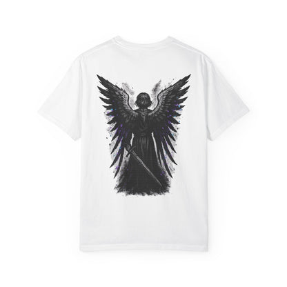 Game Over Unisex Garment-Dyed T-Shirt - Angel Design for Gamers & Anime Fans