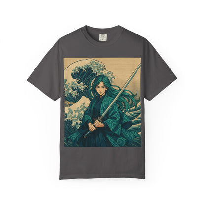 Warrior Wave T-shirt, Unisex Graphic Tee, Vintage Style Shirt, Casual Wear, Anime/Pop Culture Gift, Beach Vibes